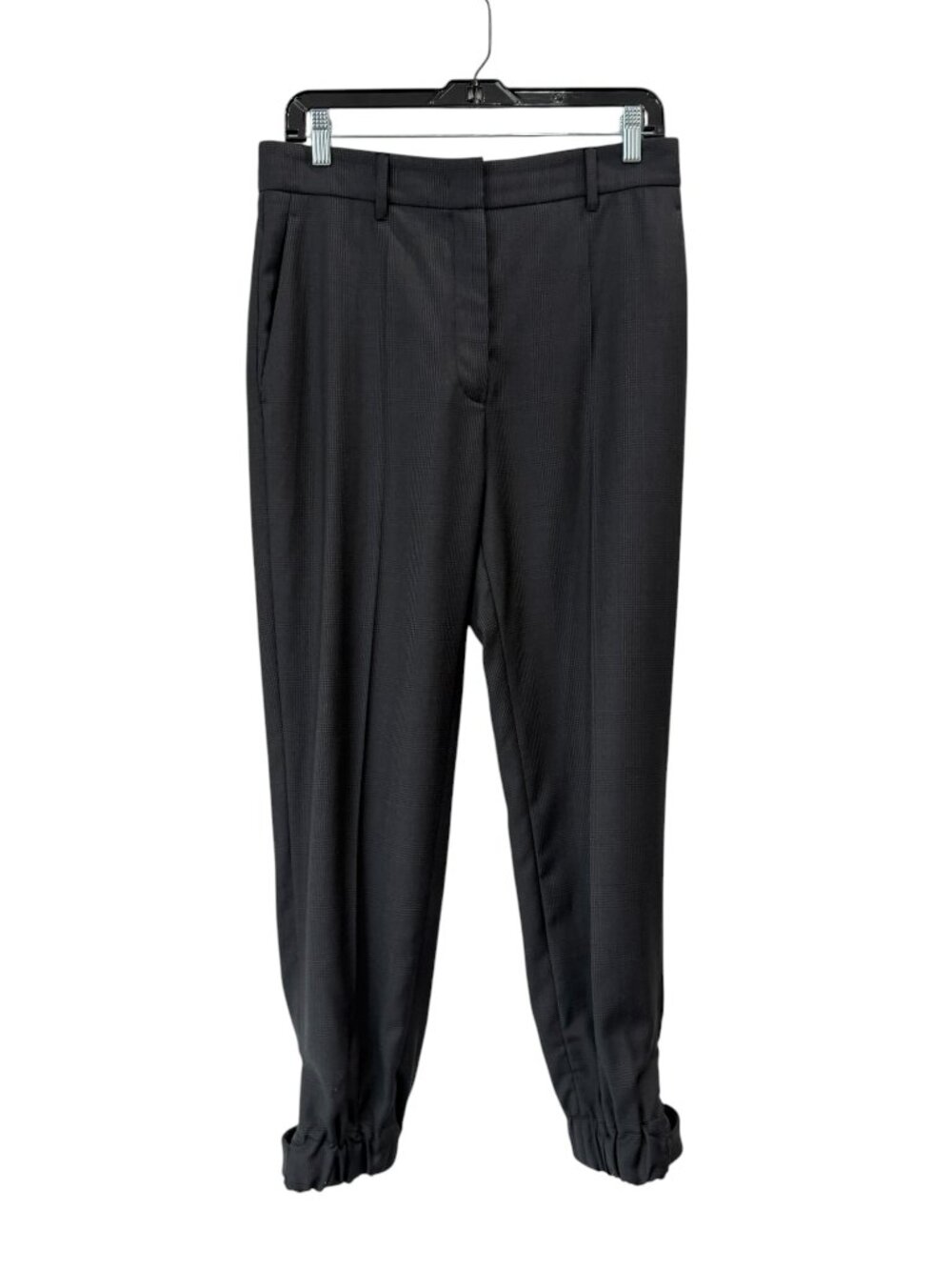 $1800 Prada Charcoal Herringbone Tapered Jogger Pants size 4/40